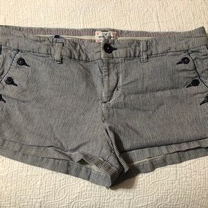 American Eagle - Blue/White Stripe Short  Size 14